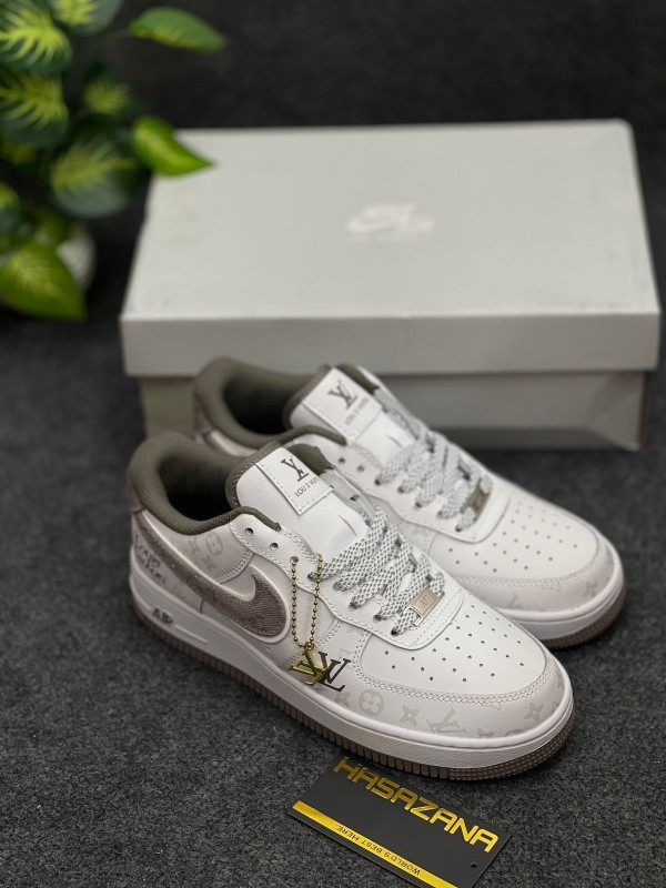 AF1 x Lou!s Vu!tton White Brown (1:1)